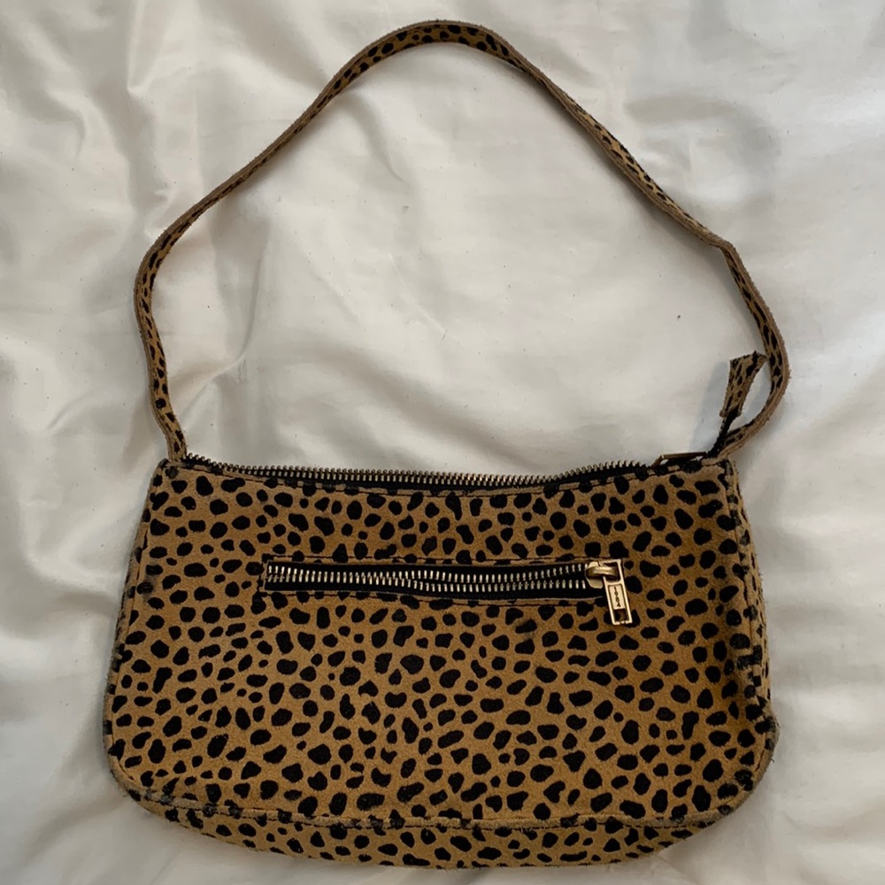 brandy cheetah print mini purse